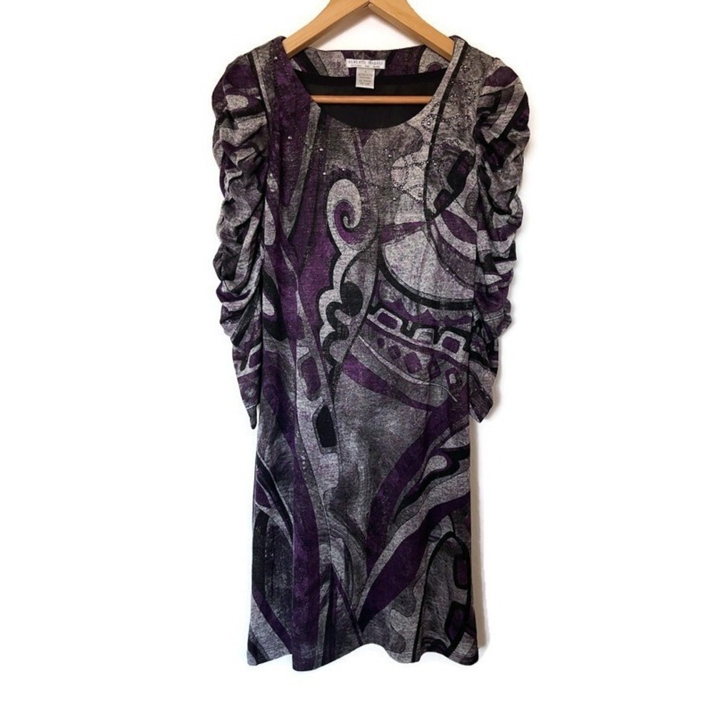 Alberto Makali Womens Y2K 90s Whimsigoth Mini Dress Size S Abstract‎ Avant-Garde